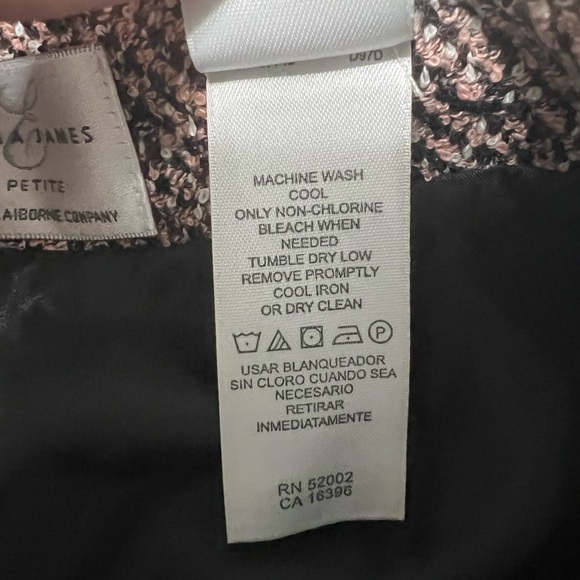 Boucle Skirt with Fringe Hem by Emma James Sz 14P NWT - Picture 6 of 9